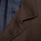 BIJAN Beverly Hills Handmade Brown Cashmere Silk Jacket Coat 56 NEW 2XL Luxury