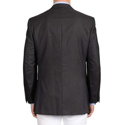 BIJAN Beverly Hills Handmade Gray Cashmere DB Blazer Jacket 54 NEW US 44 Luxury