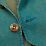 BOGLIOLI Galleria Blue Garment Dyed Waxed Cotton 4 Button Jacket 50 NEW US 40
