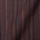 BOGLIOLI Galleria Bluish Brown Striped Wool-Silk Unconstructed Jacket 48 NEW 38