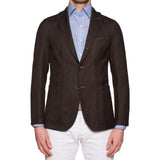 BOGLIOLI Galleria Dark Brown Wool-Cotton Unconstructed Jacket EU 48 NEW US 38