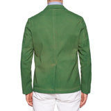 BOGLIOLI Galleria Green Garment Dyed Waxed Cotton 4 Button Jacket EU 50 NEW 40