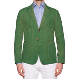 BOGLIOLI Galleria Green Garment Dyed Waxed Cotton 4 Button Jacket EU 50 NEW 40