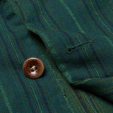BOGLIOLI Galleria Green Striped Wool-Silk Unconstructed Jacket EU 48 NEW US 38