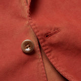 BOGLIOLI Galleria Red Herringbone Garment Dyed Cotton-Linen Jacket 48 NEW US 38