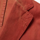 BOGLIOLI Galleria Red Herringbone Garment Dyed Cotton-Linen Jacket 48 NEW US 38