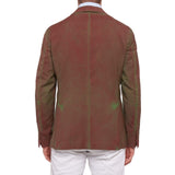 BOGLIOLI Galleria Rust Green Garment Dyed Wool Unlined Jacket EU 50 NEW US 40