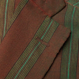 BOGLIOLI Galleria Rust Striped Wool-Silk-Linen Unconstructed Jacket 50 NEW 40