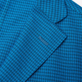 BOGLIOLI Galleria "72" Blue Plaid Wool Unconstructed Jacket NEW