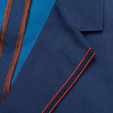 BOGLIOLI Galleria "73" Blue Cotton Unlined Jacket Sport Coat EU 50 NEW US 40
