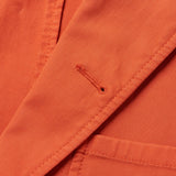 BOGLIOLI Galleria "74" Orange Cotton 4 Button Unlined Jersey Jacket 50 NEW US 40