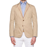 BOGLIOLI Milano Galleria "73" Beige Cotton Blend Unlined Jacket EU 50 NEW US 40