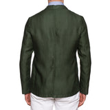 BOGLIOLI Milano "67" Green Linen 4 Button Unlined Jacket EU M NEW US 40