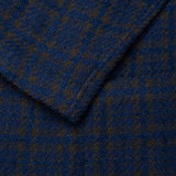 BOGLIOLI Milano "68" Blue Plaid Basket Weave Wool Unconstructed Jacket 50 NEW 40