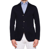 BOGLIOLI Milano "E-Line" Navy Blue Wool-Silk-Cashmere Unlined Jacket M NEW 40