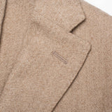 BOGLIOLI Milano "K. Jacket" Beige Frisé Virgin Wool Unlined Jacket 48 NEW US 38