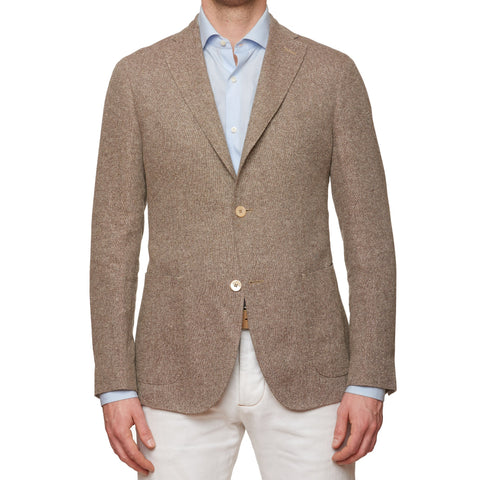 BOGLIOLI Milano "K. Jacket" Beige Linen-Silk Unlined Jacket EU 48 NEW US 38