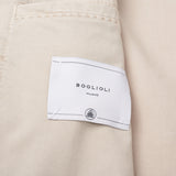 BOGLIOLI Milano "K. Jacket" Beige Twill Cotton Unlined Suit EU 46 NEW US 36