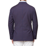 BOGLIOLI Milano "K. Jacket" Blue-Red Plaid Wool Unlined Jacket NEW