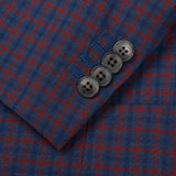 BOGLIOLI Milano "K. Jacket" Blue-Red Plaid Wool Unlined Jacket NEW