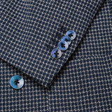 BOGLIOLI Milano "K. Jacket" Blue Checked Cotton DB Unlined Jacket 48 NEW US 38