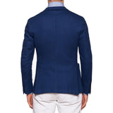 BOGLIOLI Milano "K. Jacket" Blue Cotton Knitted DB Jacket EU 48 NEW US 38 Slim