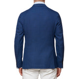 BOGLIOLI Milano "K. Jacket" Blue Linen-Wool-Silk Unlined Jacket EU 48 NEW US 38