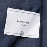 BOGLIOLI Milano "K. Jacket" Blue Plaid Wool-Silk Unlined Jacket EU 56 NEW US 46