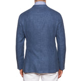 BOGLIOLI Milano "K. Jacket" Blue Raw Silk-Wool Jacket Sport Coat EU 50 NEW US 40