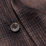 BOGLIOLI Milano "K. Jacket" Brown Plaid Wool Unlined Jacket EU 48 NEW US 38