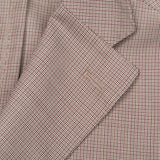 BOGLIOLI Milano "K. Jacket" Gray Shepherd Check Wool Unlined Jacket 48 NEW US 38