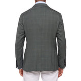 BOGLIOLI Milano "K. Jacket" Green Plaid Wool-Silk Unlined Jacket EU 50 NEW US 40