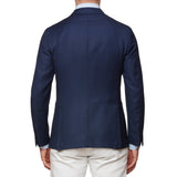 BOGLIOLI Milano "K. Jacket" Navy Blue Birdseye Wool Unlined Jacket EU 46 NEW US