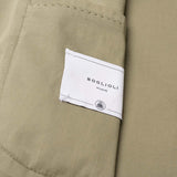 BOGLIOLI Milano "K. Jacket" Olive Garment Dyed Cotton Unlined Jacket 52 NEW 42