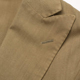 BOGLIOLI "K. Jacket" Olive Virgin Wool Unlined Peak Lapel Jacket EU 48 NEW US 38