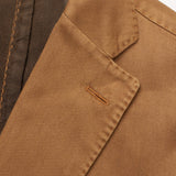 BOGLIOLI Milano "K. Jacket" Tan Cotton-Cashmere Unlined Suit EU 50 NEW US 40