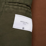 BOGLIOLI Milano "Wear" Green Cotton DB Unlined Trench Coat EU 54 NEW US XL