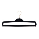 BOGLIOLI by Mainetti Navy Blue Plastic Velvet Pants Hanger Set of 5