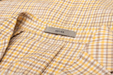 BOGLIOLI "Dover" Yellow Plaid Cotton-Silk Seersucker Unlined Jacket 50 NEW US 40