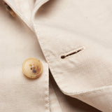 BOGLIOLI "K. Jacket" Beige Herringbone Cotton-Linen Unlined Suit EU 50 NEW US 40