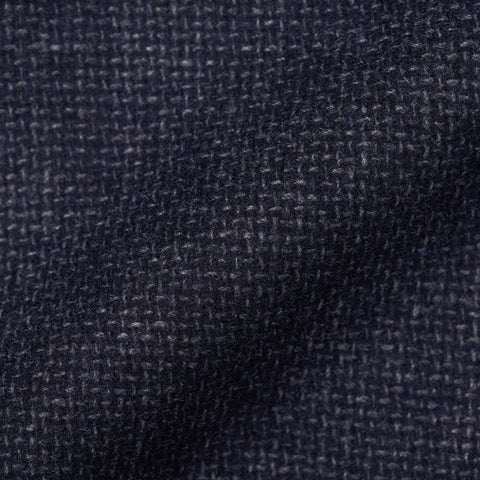 BOGLIOLI "K. Jacket" Blue Wool-Cashmere-Silk Hopsack Unlined Jacket 50 NEW 40