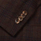 BOGLIOLI "K. Jacket" Brown Plaid Wool-Cashmere Unlined Jacket EU 48 NEW US 38