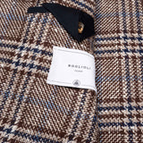 BOGLIOLI "K. Jacket" Brown Plaid Wool-Silk-Cashmere Unlined Jacket 48 NEW US 38