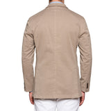 BOGLIOLI "K. Jacket" Beige Garment Dyed Lyocell-Cotton Unlined Jacket 54 NEW 44
