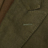 BOGLIOLI "K. Jacket" Green Herringbone Cashmere-Linen Peak Lapel Jacket 48 NEW 3