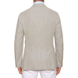 BOGLIOLI "K. Jacket" Beige Jacquard Silk-Cotton Unlined Jacket NEW