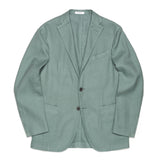 BOGLIOLI "K. Jacket" Turquoise Hopsack Linen-Cotton-Mohair Jacket 46 NEW US 36
