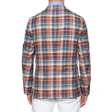 BOGLIOLI "K. Jacket" Plaid Wool-Silk-Linen Unlined Madras Jacket 50 NEW US 40