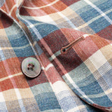 BOGLIOLI "K. Jacket" Plaid Wool-Silk-Linen Unlined Madras Jacket 50 NEW US 40