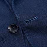 BOGLIOLI "K. Jacket" Navy Blue Garment Dyed Cotton-Linen Jacket 48 NEW 38